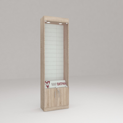 Витрина эконом 11, задняя стенка эконом панель 2100х600х300 (ВхШхГ)