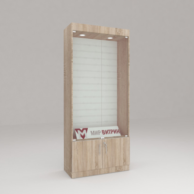 Витрина эконом 15, задняя стенка эконом панель, 2100х900х400 (ВхШхГ)