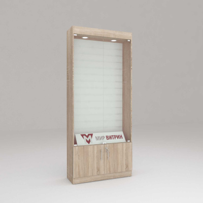 Витрина эконом 7, задняя стенка эконом панель 2100х900х300 (ВхШхГ)